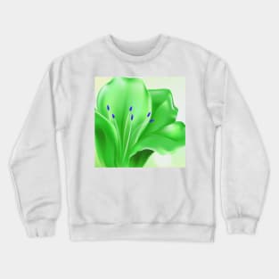 Floral Art - Green Crewneck Sweatshirt